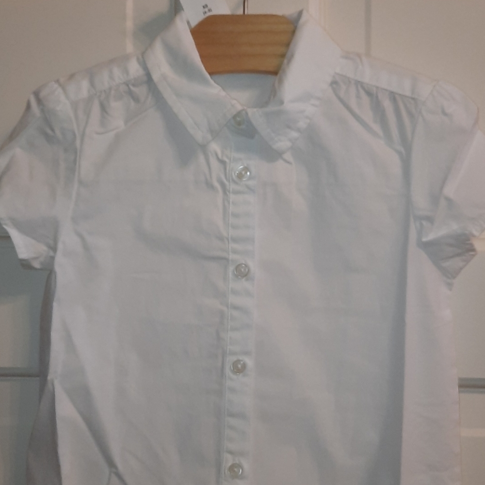 *NEW* GAP kids white classic shirt sz 4-5 - Picture 3 of 6